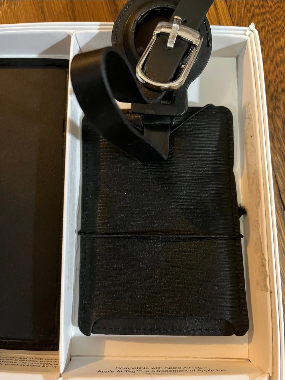 Calvin Klein Black Passport Cover and Luggage Tag Set